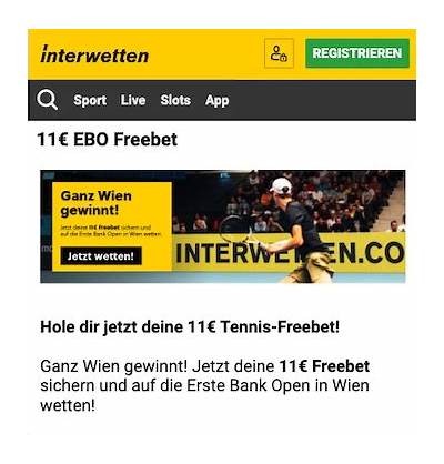 Get a €11 Interwetten Bonus for Your First Bet Today
